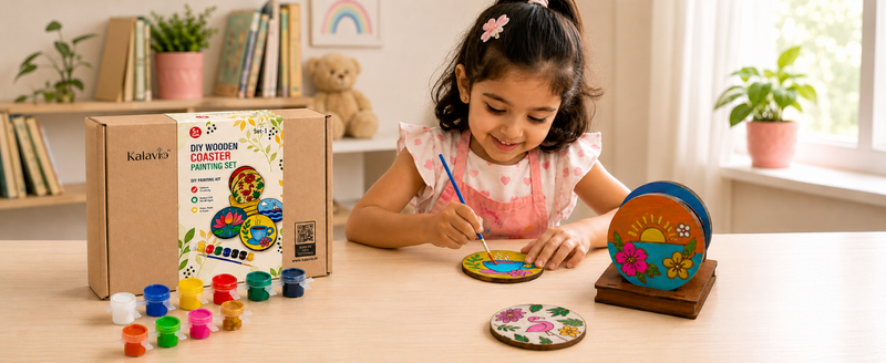DIY Wooden Coaster Painting: A Fun, Creative Activity That Doubles as Home Décor