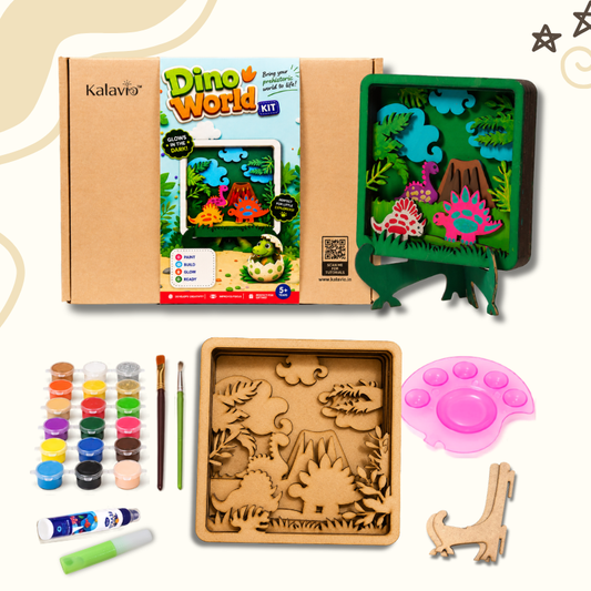 3D Dino World DIY Painting Kit