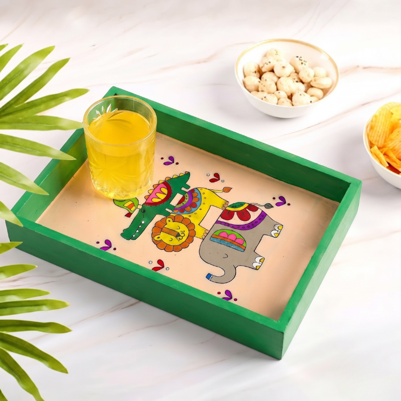 Kalavio DIY Wooden Tray Painting Kit (Set - 02)