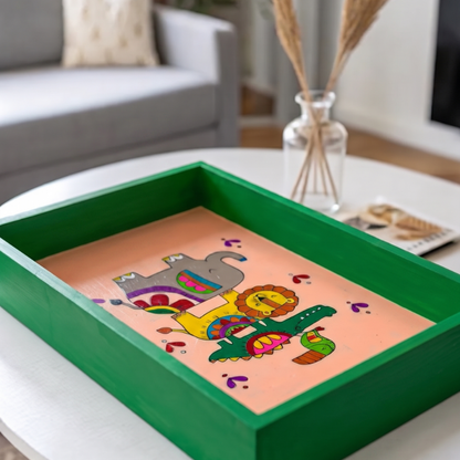 Kalavio DIY Wooden Tray Painting Kit (Set - 02)
