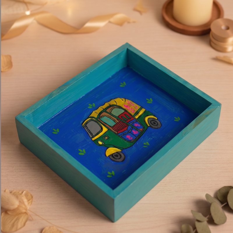 Kalavio DIY Wooden Tray Painting Kit (Set - 03)