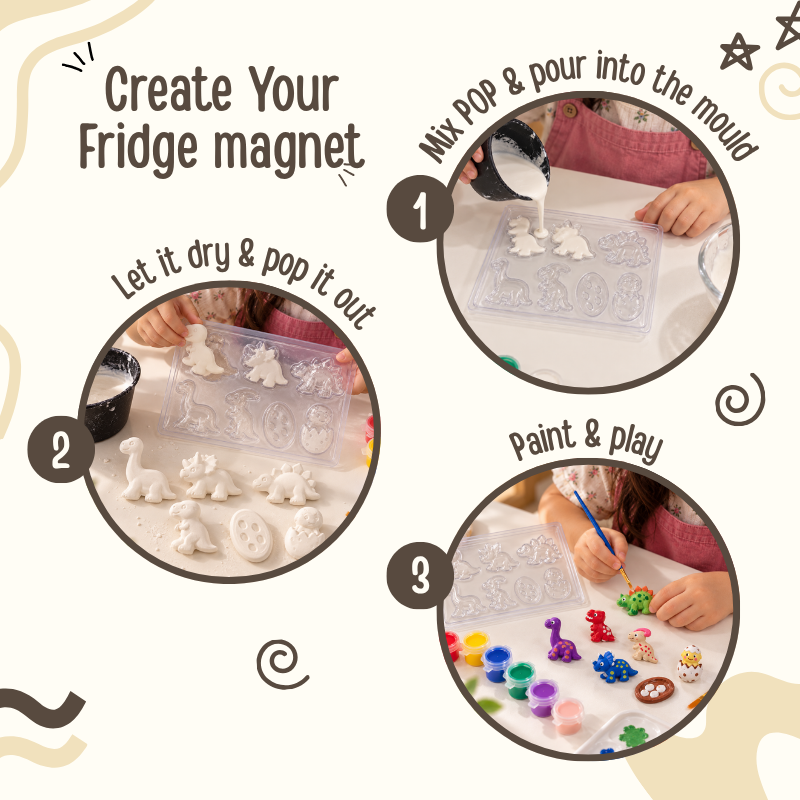 Mould and Paint DIY Kit ( Dinosaur )