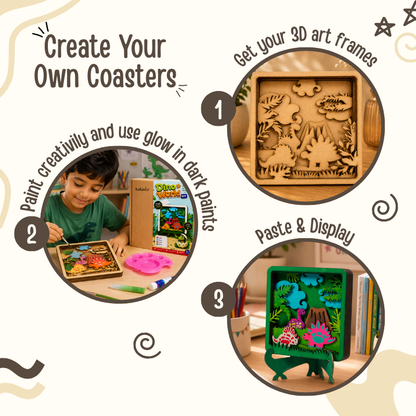 3D Dino World DIY Painting Kit