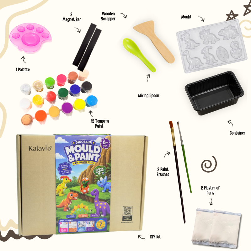 Mould and Paint DIY Kit ( Dinosaur )