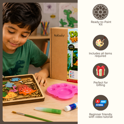 3D Dino World DIY Painting Kit