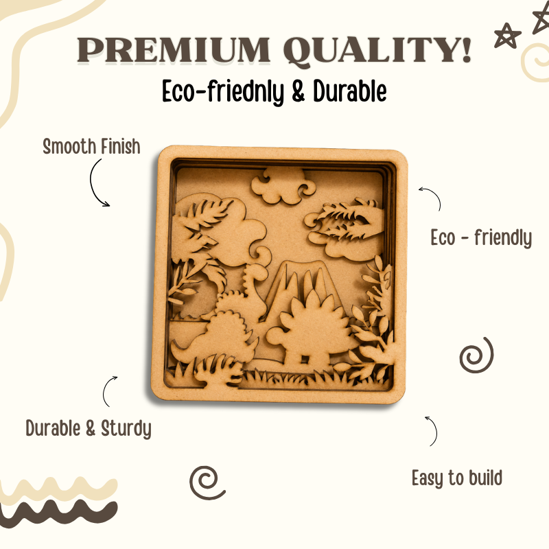 3D Dino World DIY Painting Kit