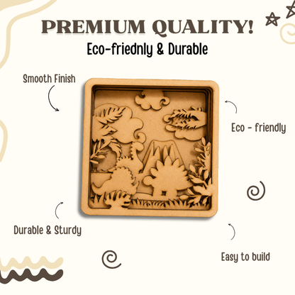 3D Dino World DIY Painting Kit