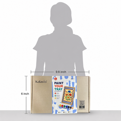Kalavio DIY Wooden Tray Painting Kit (Set - 01)